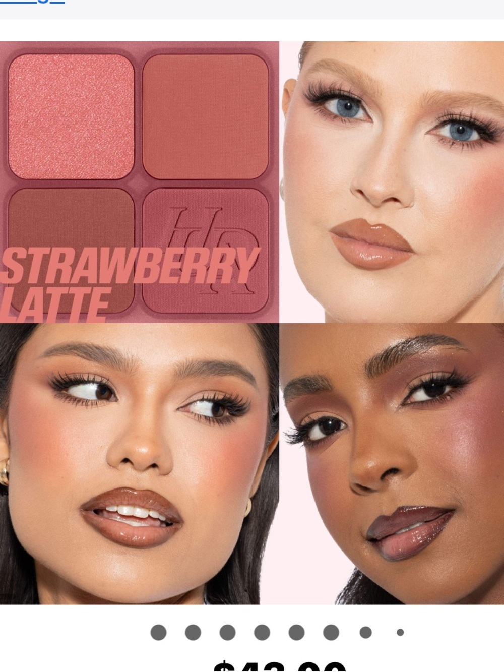 HUDA BEAUTY Strawberry Latte Blush filter Palette